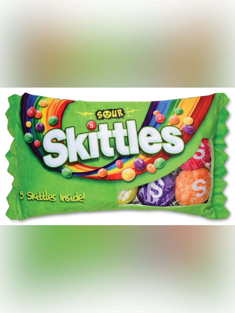 SOUR SKITTLES PLUSH INTERACTIVE PILLOW